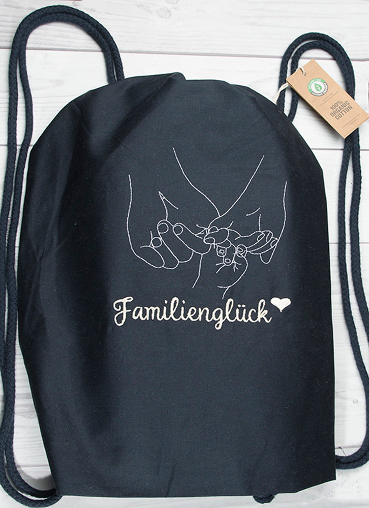 Beuteltasche ,,Familienglück" - HANDMADEATELIER