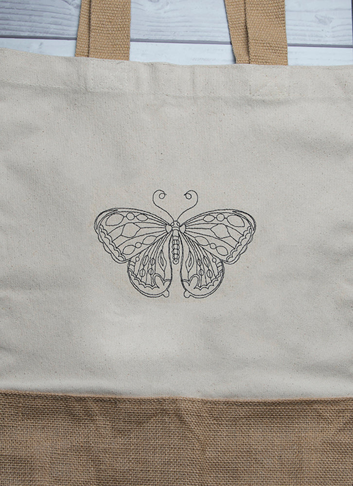 Juteshopper ,,Schmetterling" - HANDMADEATELIER