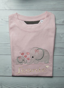 Kindershirt ,,Elefantenfamilie" - HANDMADEATELIER