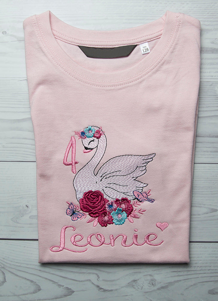 Kindershirt ,,Schwan" - HANDMADEATELIER