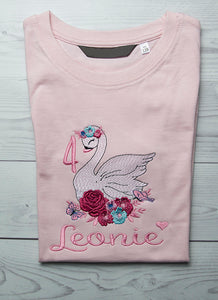 Kindershirt ,,Schwan" - HANDMADEATELIER