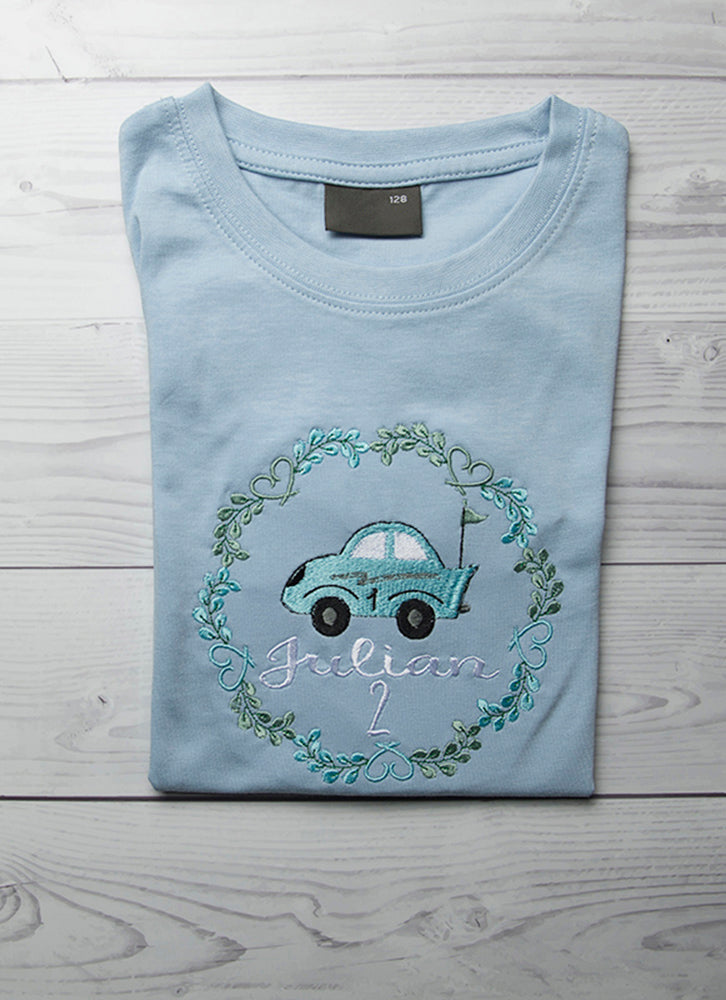 Kindershirt ,,Autokranz" - HANDMADEATELIER