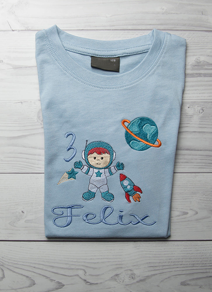 Kindershirt ,,Weltall" - HANDMADEATELIER