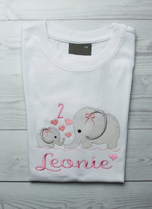 Kindershirt ,,Elefantenfamilie" - HANDMADEATELIER