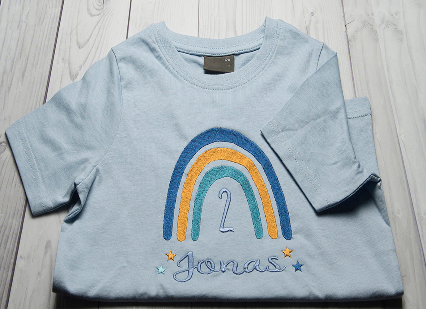 Kindershirt ,,Regenbogen 1" - HANDMADEATELIER