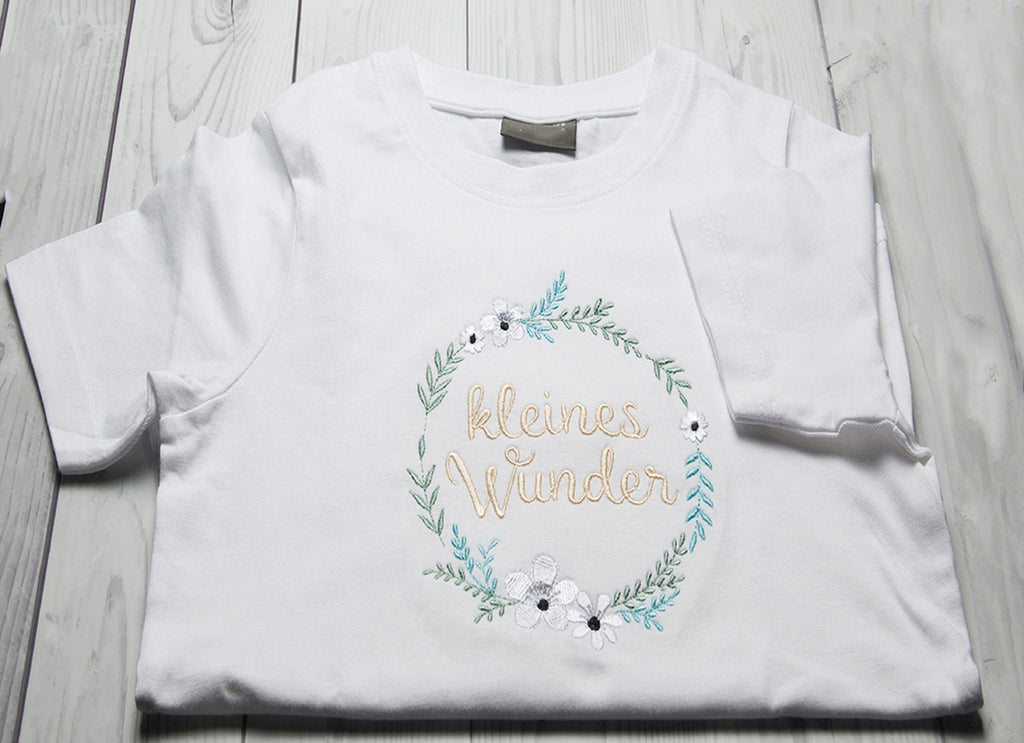 Kindershirt ,,kleines Wunder Kranz" - HANDMADEATELIER